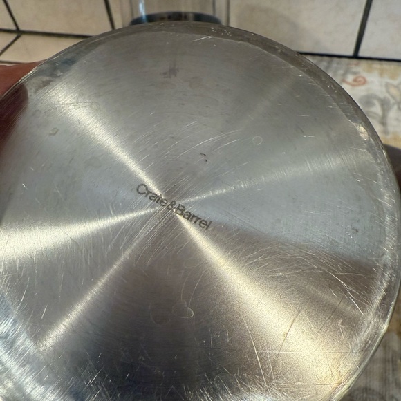 Crate&Barrel Brushed Metal Canister - Picture 6 of 8